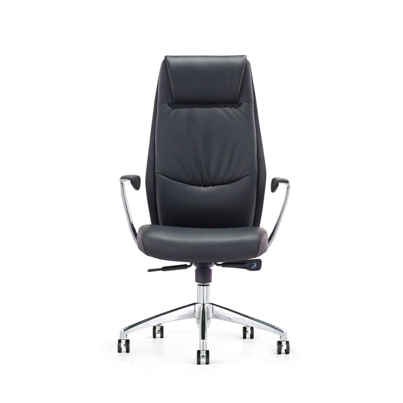 product-9184 Modern French Commercial High Back Executive Black Leather Swivel Office Chairs-Furicco-1