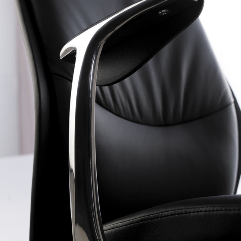 product-9184 Modern French Commercial High Back Executive Black Leather Swivel Office Chairs-Furicco-2
