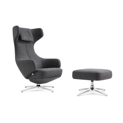 F1903 + T1903 Modern Cashmere Hotel Leisure Lounge Chairs With Locked Function