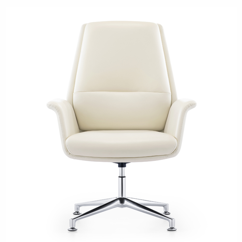 white leather conference chairs