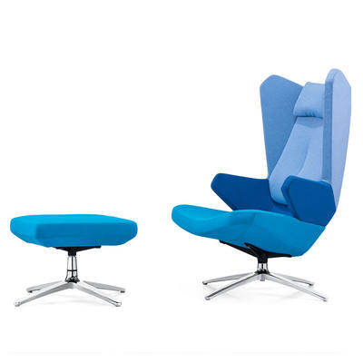 Modern Lounge Hotel Leisure Chairs With Ottoman F1828