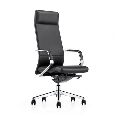 Height Adjustable Office Leather Managers Chair with Padded Arms A1811