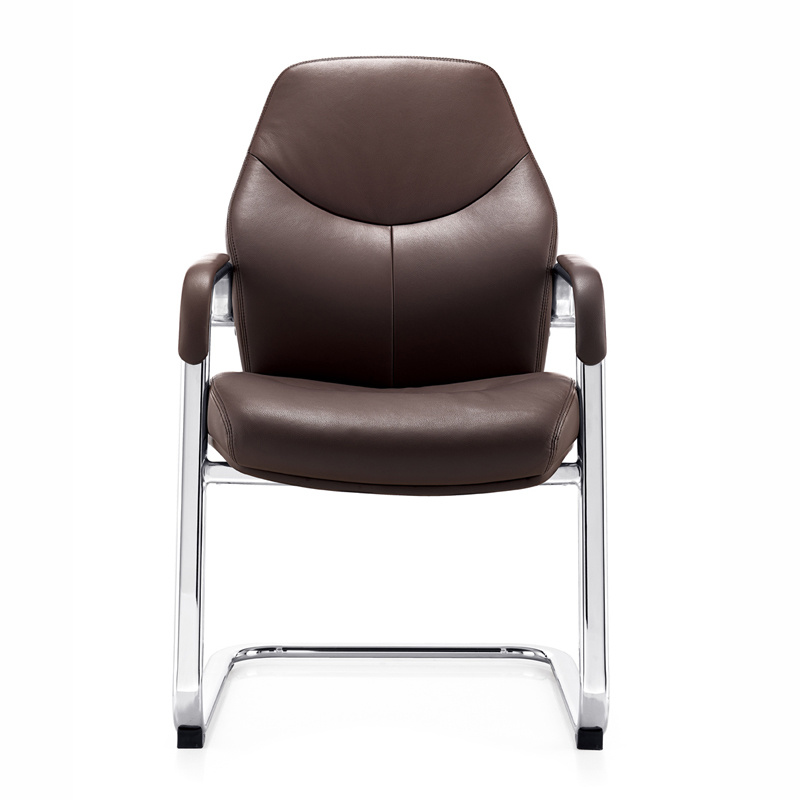 product-Furicco-Armrest office meeting chair comfortable without wheels F395-img