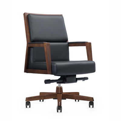 Classic Comfort Low Back luxury wooden manager office chair B1601