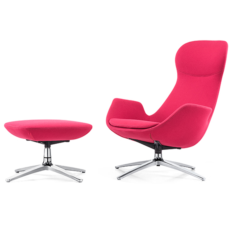 Modern Metal Base Swivel Leisure Lounge Upholstered Chair | Furicco