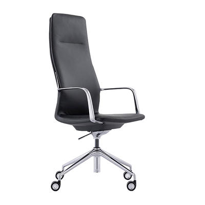 New comfortable design simple ergonomic high back office leather chair