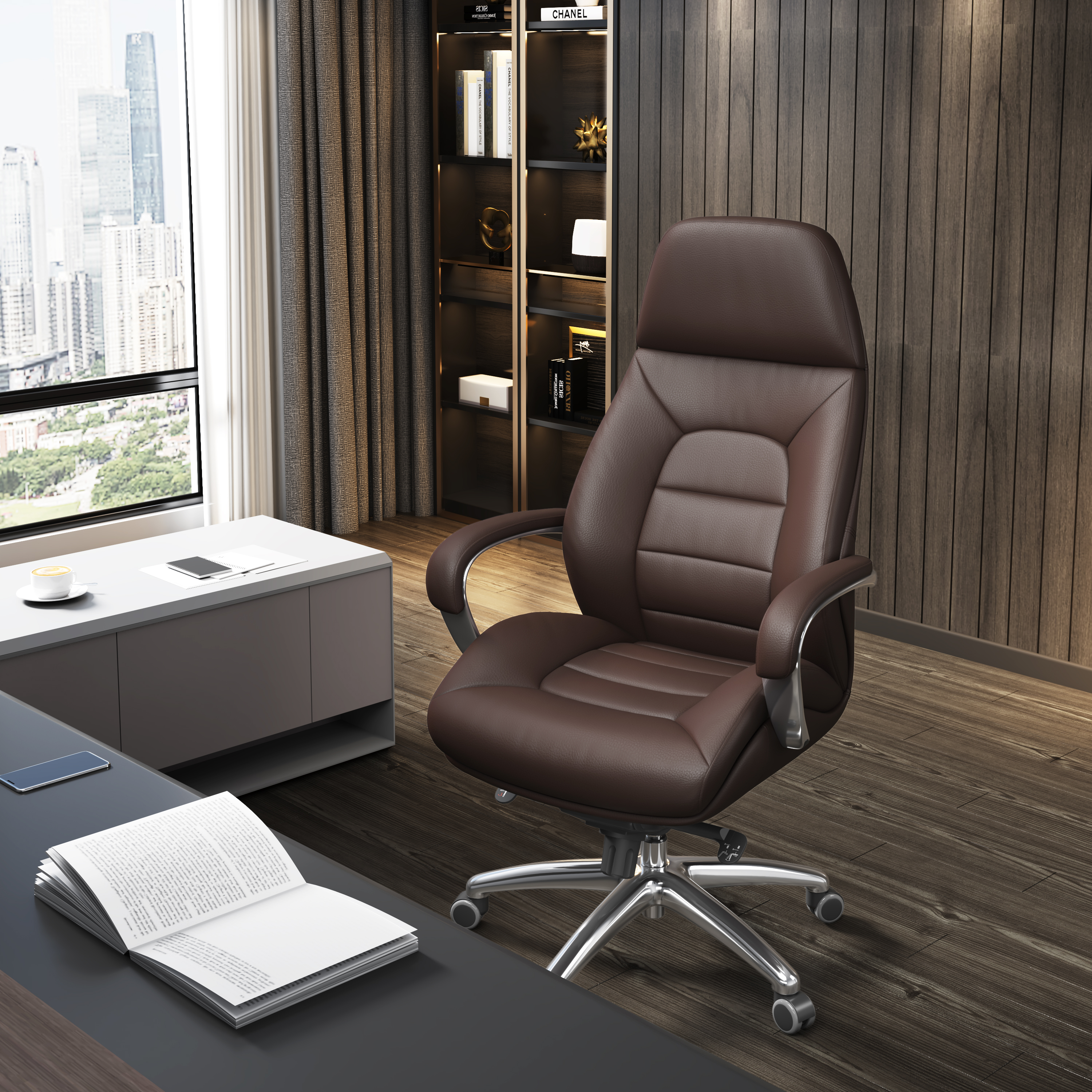 Porsche High Back Modern Executive Office Chair Furicco