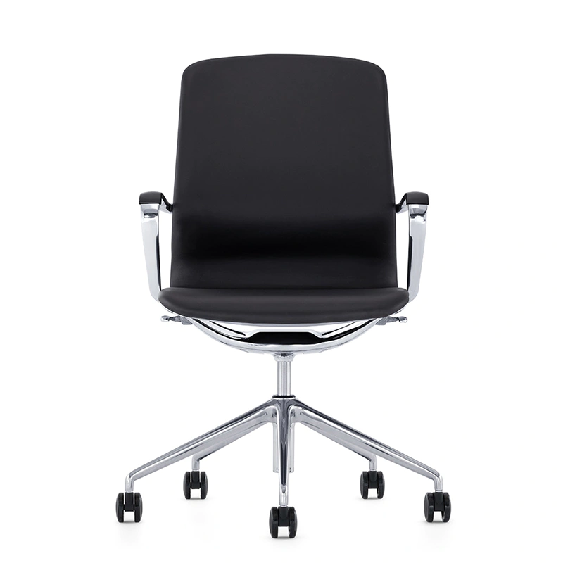 product-China Commercial Office Furniture Meeting Room Pu Leather Reception Arm Chairs For Office On-1