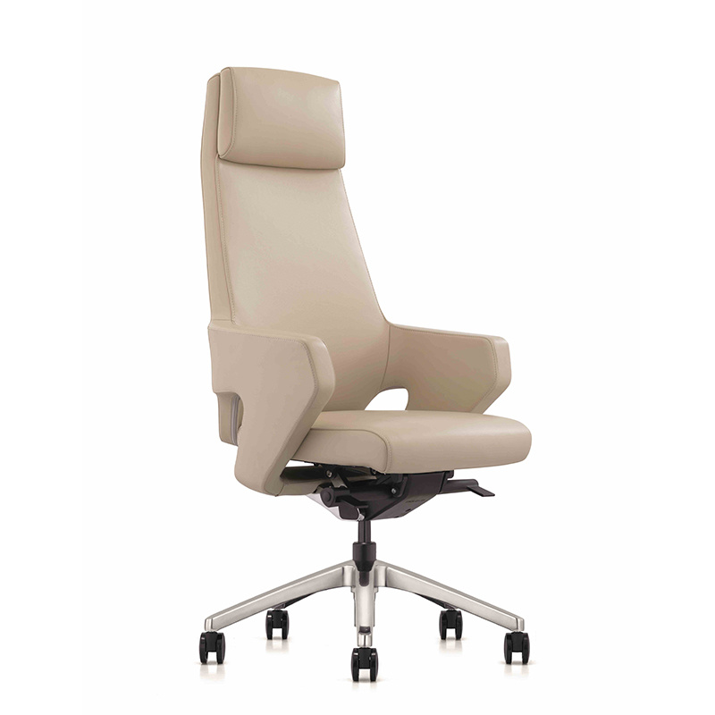 product-Furicco-FURICCO High Class Hollow Armrest Swivel Boss Chair Executive Genuine Leather Office