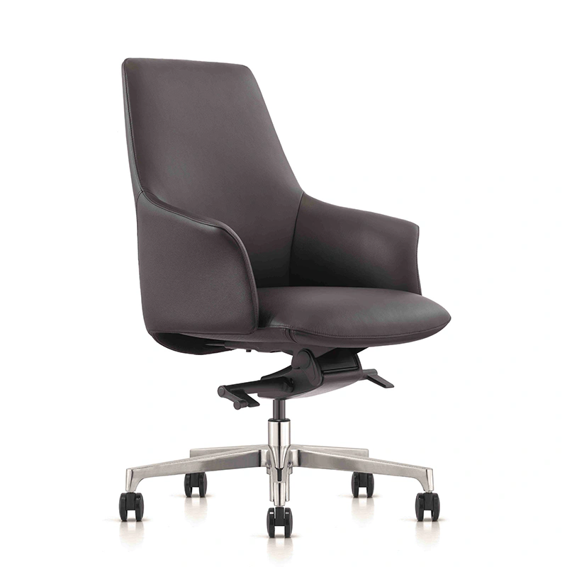 product-Furicco-FURICCO premium executive chair black PU leather headrest armrest swivel office chai