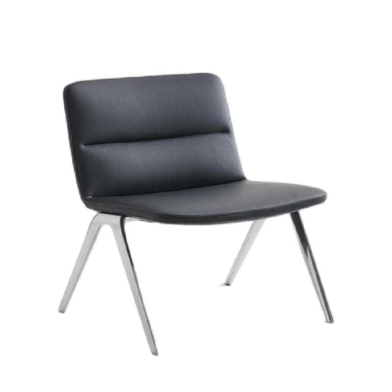 product-Furicco-Modern design high-end wide-seat armless leather living room chair with 4 metal legs