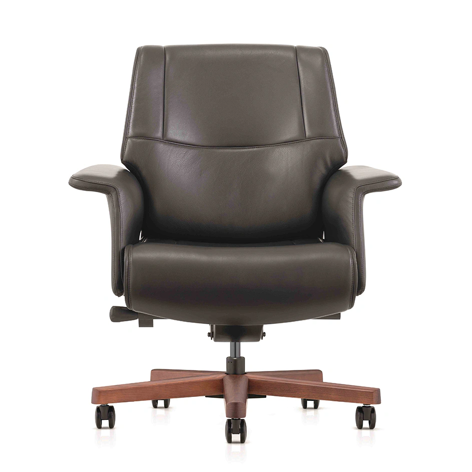 product-Furicco-FURICCO Wholesale Luxury Office Staff Chair Leather Swivel Conference Visitor Chair 
