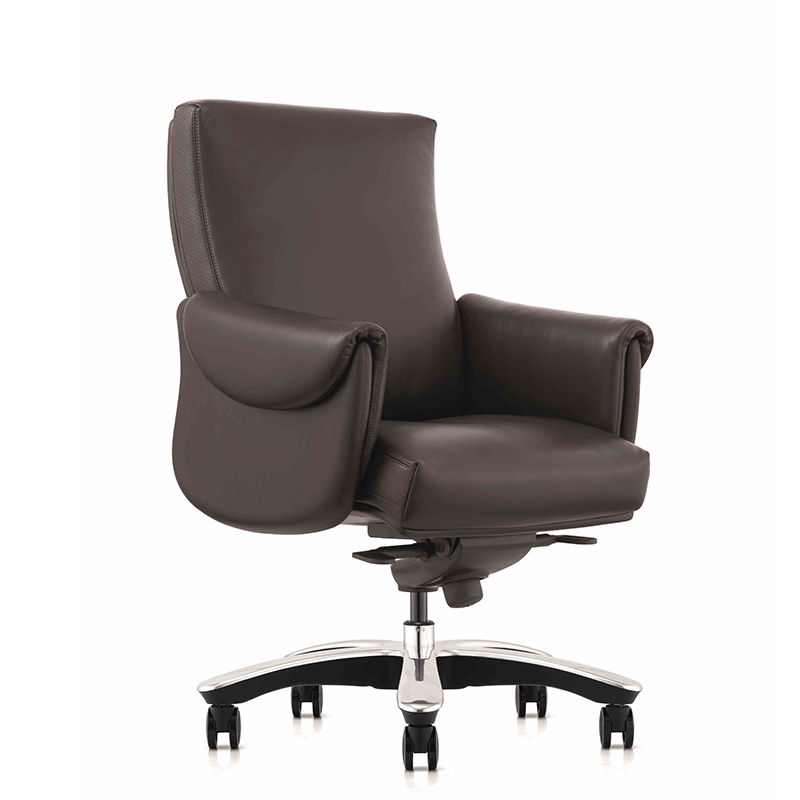 product-Furicco-FURICCO Commerical Office Furniture Swivel Genuine Leather Staff Chair VIP Room Visi