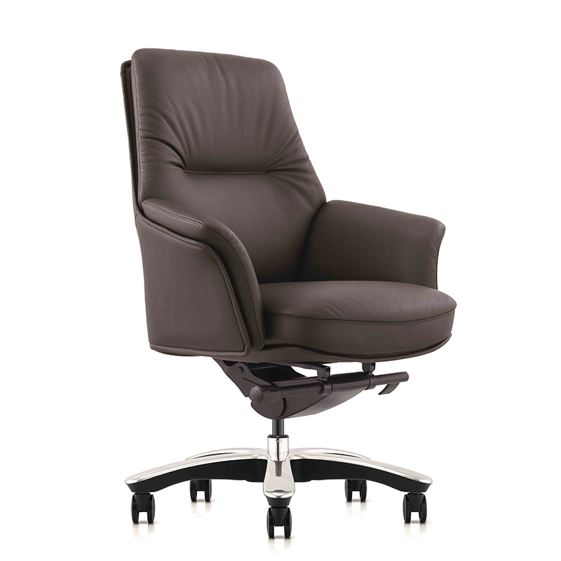 product-Furicco-FURICCO Cheap Price Modern Brown Leather Guest Chair Conference VIP Office Visitor C