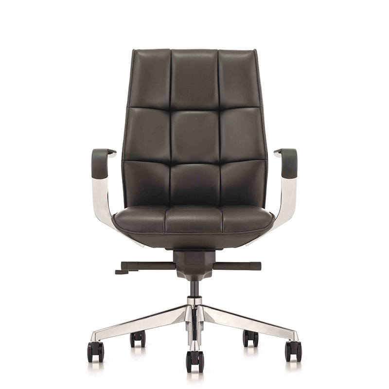 product-Furicco-FURICCO American Style Traditional Swivel Genuine Leather Staff Chair VIP Room Visit