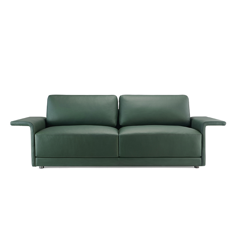 product-Hot products high quality fashion leather sofa set green office sofa design FU8030-Furicco-i-1