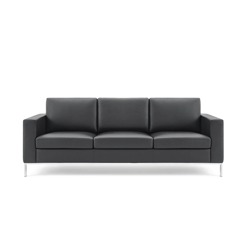product-Office sofa Minimalist style office furniture waiting room 1+2+3 leather sofa set K3801-Furi-1