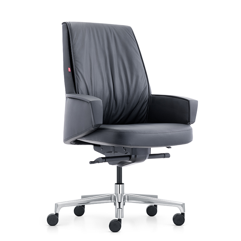 product-Furicco-Manager Swivel Executive Comfort Leather Ergonomic Office Chairs Real Leather B2101