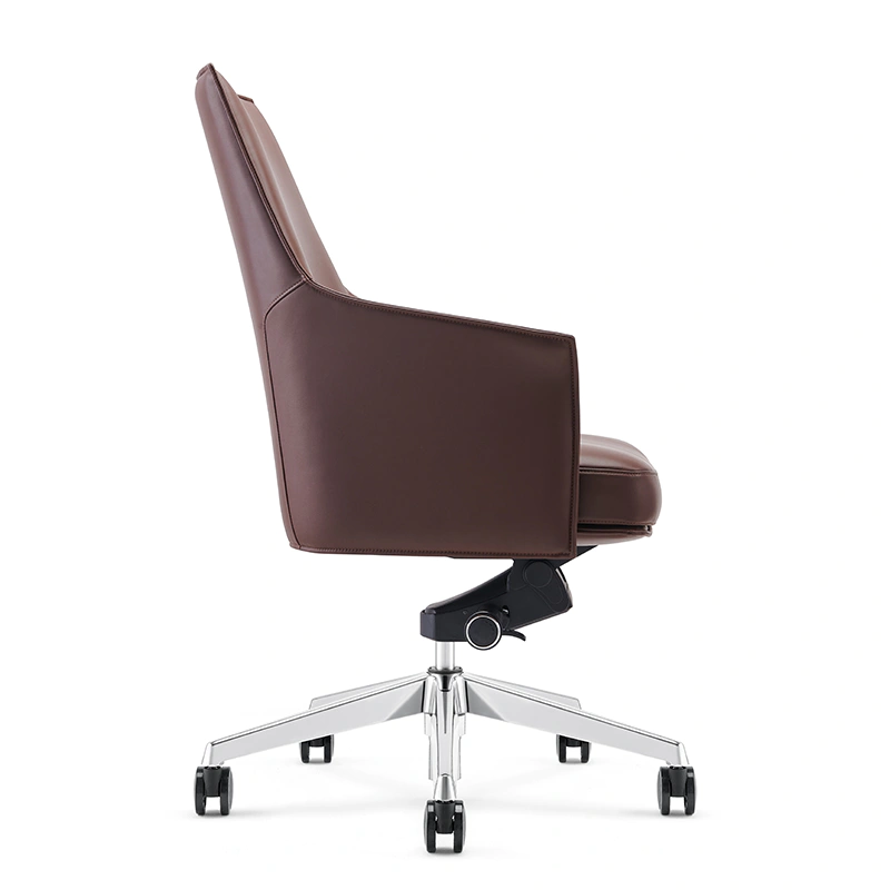 product-FURICCO Factory Direct Swivel Mid Back Staff Chair Conference PU Leather Visitor Chair B1918-1