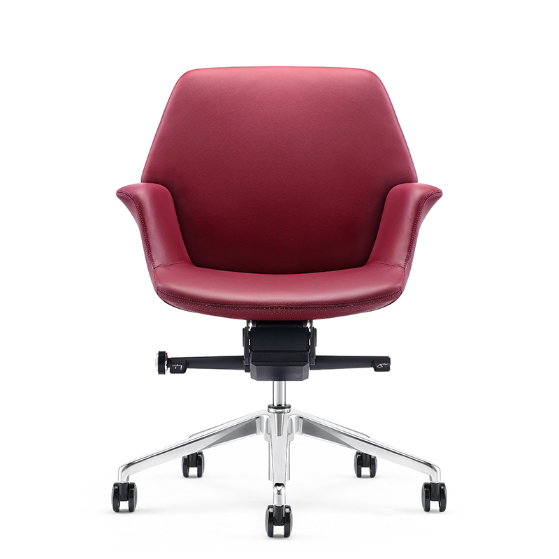 product-FURICCO Modern Design Low Back Leather Swivel Conference Office Chair With Aluminium Base B1-1