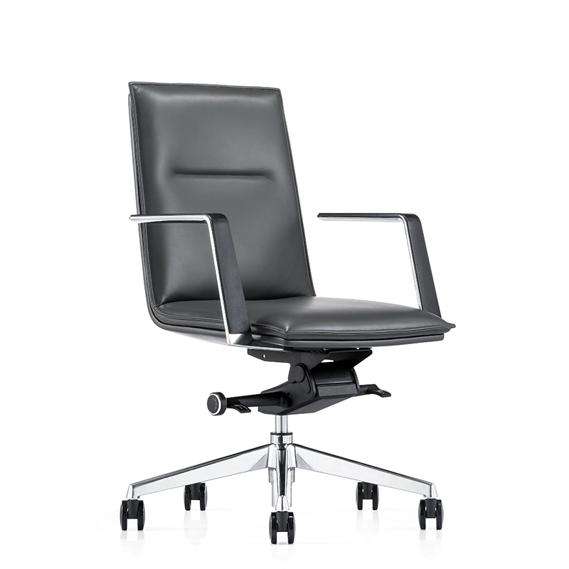 product-Furicco-FURICCO Professional Manufacturer Swivel Staff Chair Conference Genuine Leather Offi