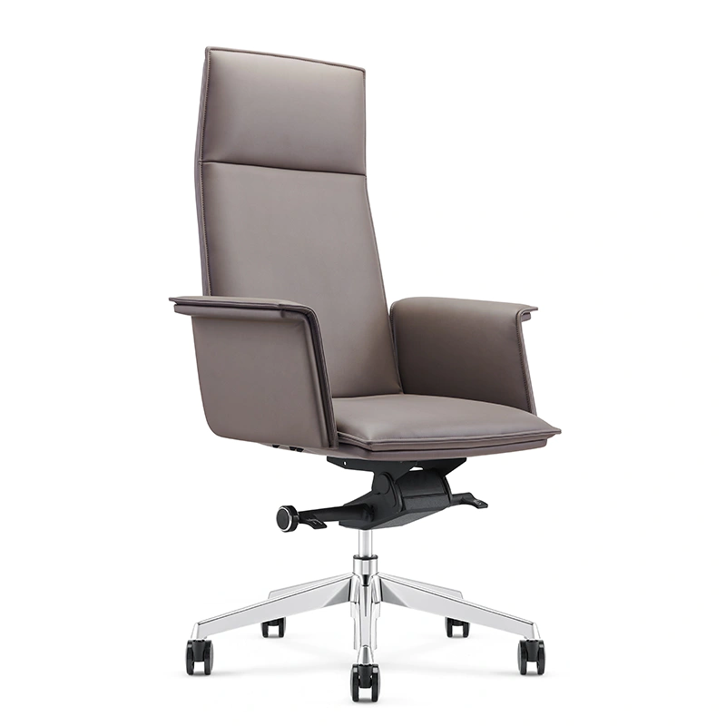 product-Furicco-FURICCO Comfortable High Back Aluminium Base Swivel PU Leather Chair Executive Boss 