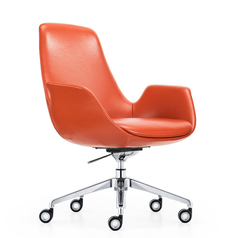 High Back Red Leather Leisure Designed Swivel Chairs A1703 Furicco