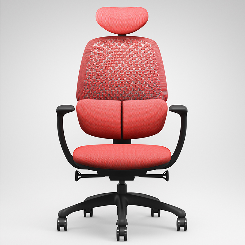 product-High Back Swivel Ergonomic Mesh Staff Office Chair with Headrest FK008-Furicco-img-1