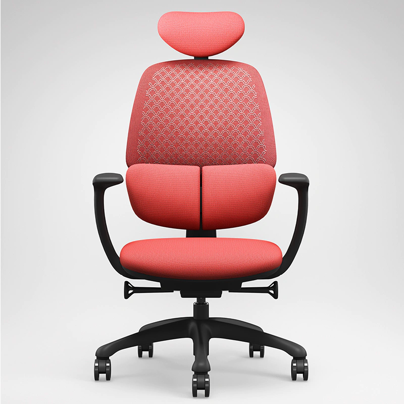 product-High Back Swivel Ergonomic Mesh Staff Office Chair with Headrest FK008-Furicco-img-1